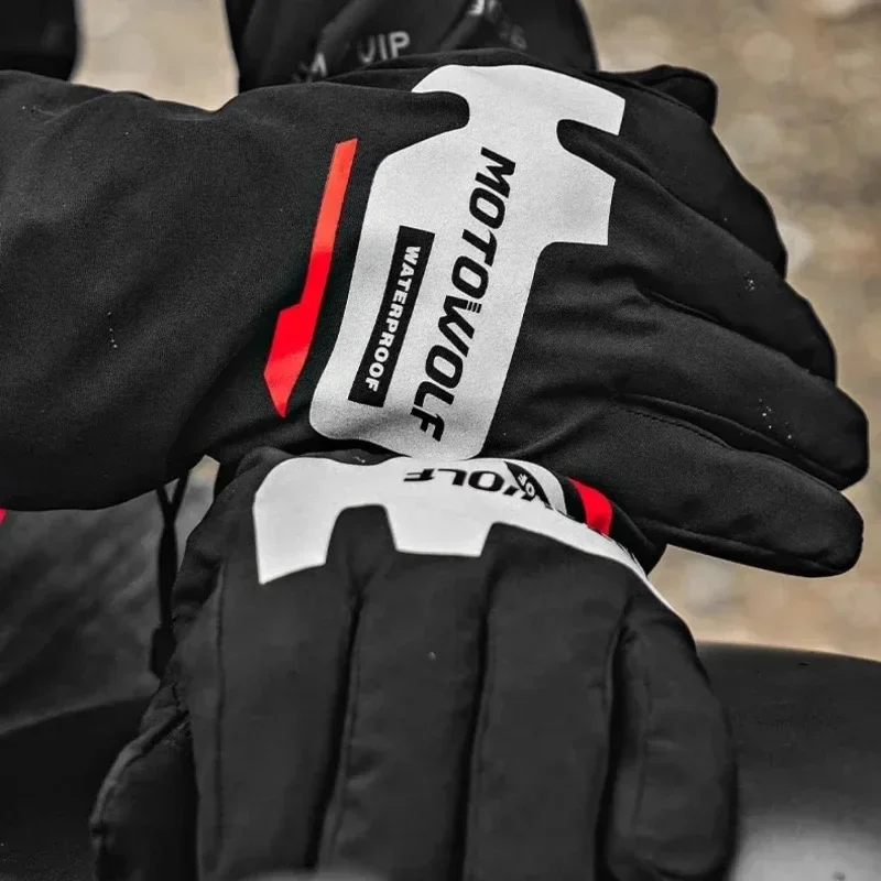 Motorcycle Gear Gloves - Outono inverno luvas de equitação da
