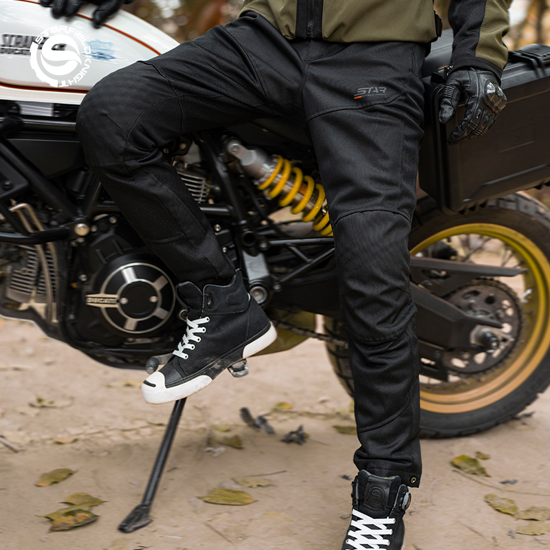 Star Field Knight-Calças mascu - Motorcycle Gear For Men avaliação e preço