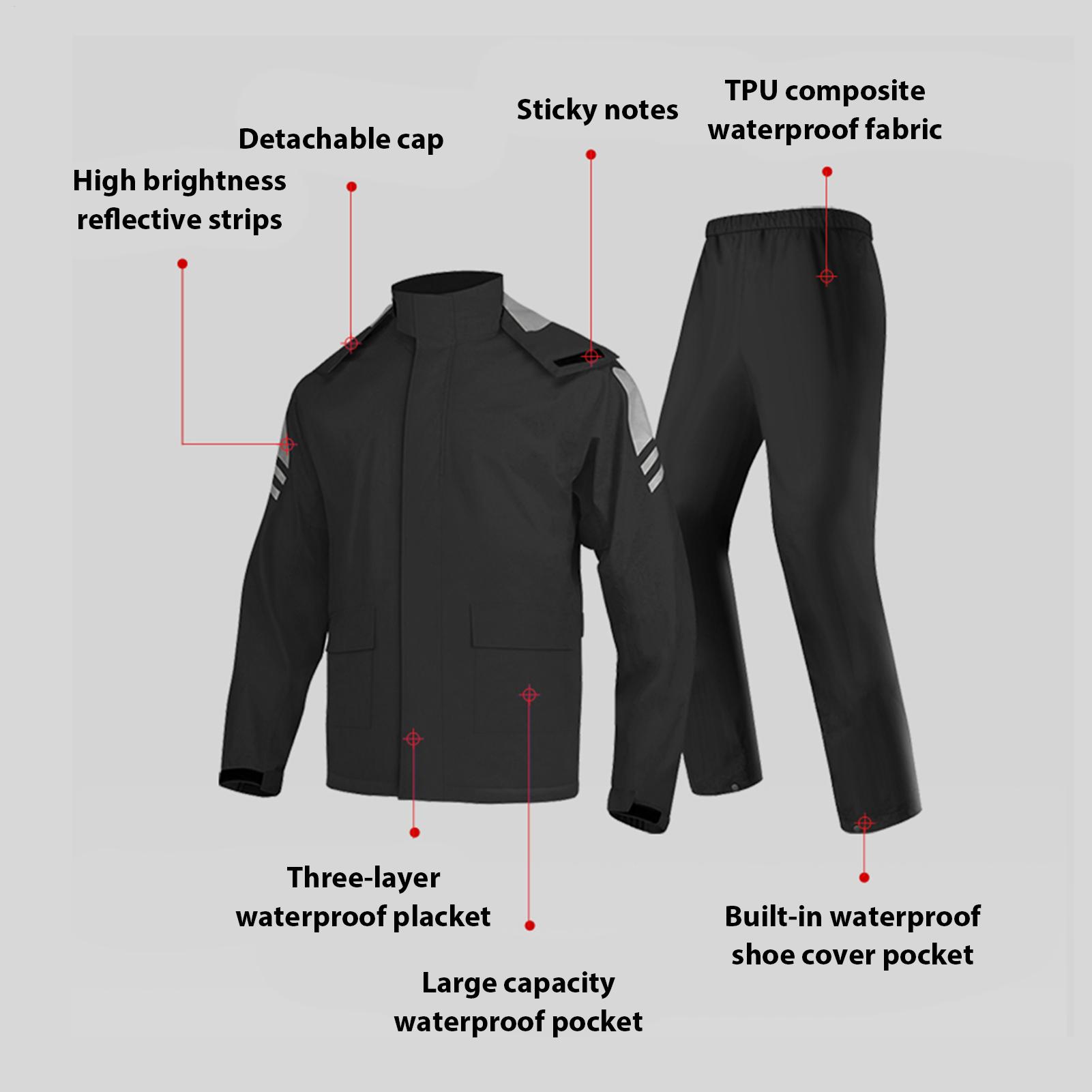 Conjuntos de Chuva Impermeávei - Motorcycle Gear For Men avaliação e preço